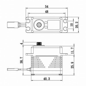 Savox SB-2290SG HV Monster Torque Brushless Steel Gear Servo