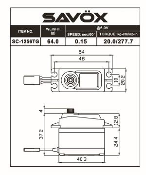 Savox SC1256TG
