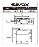 Savox SW1211SG-BE